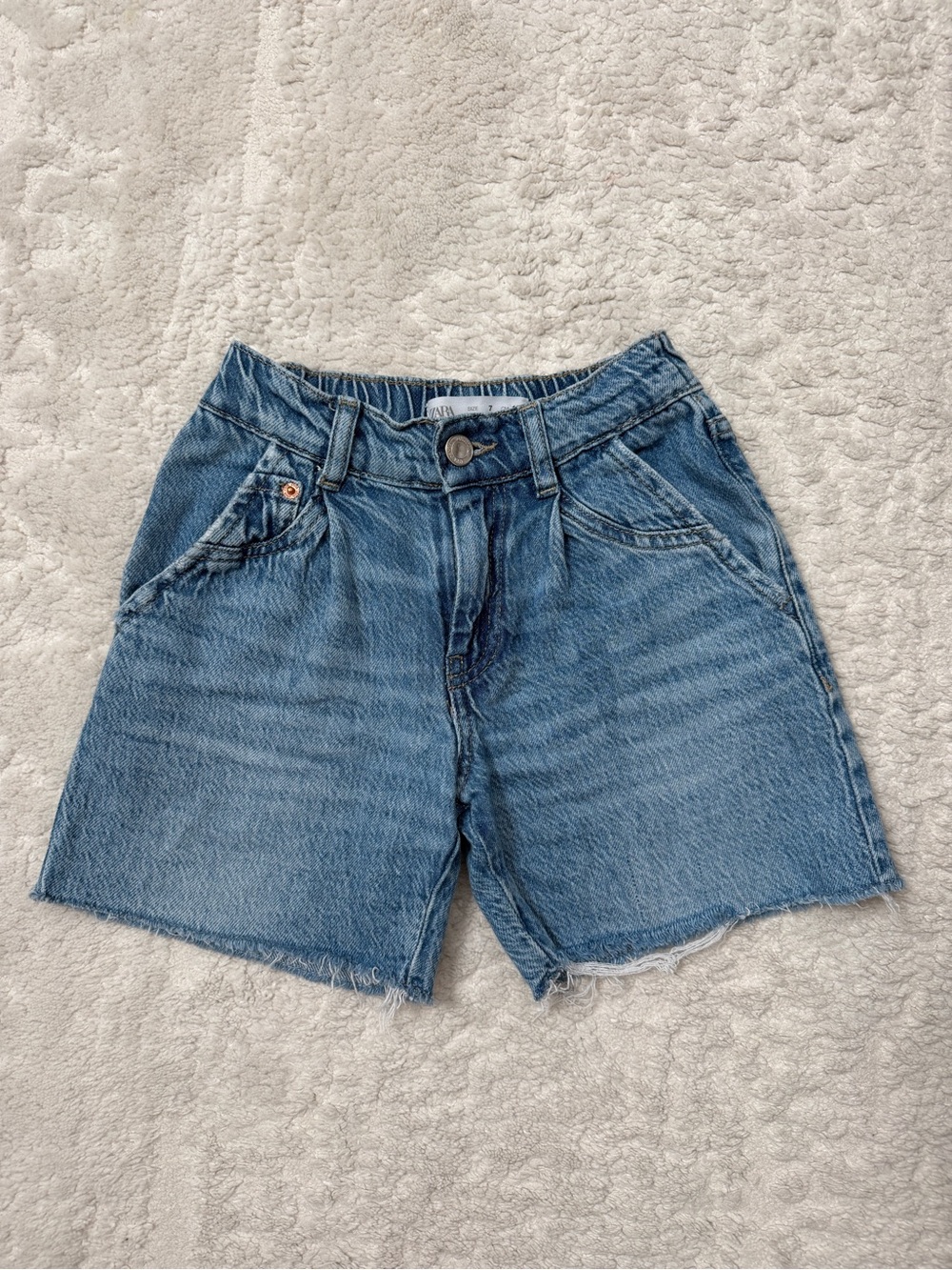 Zara girls mom jean shorts